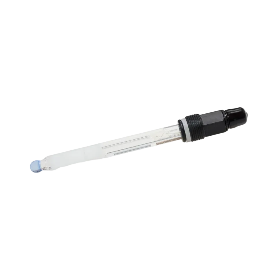 Long Life glass pH electrode with a black cable connection